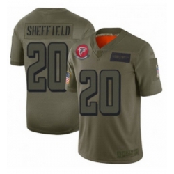 Womens Atlanta Falcons 20 Kendall Sheffield Limited Camo 2019 Salute to Service Football Jersey