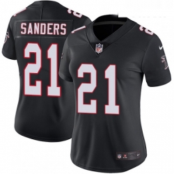 Womens Nike Atlanta Falcons 21 Deion Sanders Elite Black Alternate NFL Jersey