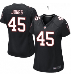 Womens Nike Atlanta Falcons 45 Deion Jones Game Black Alternate NFL Jersey