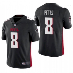 Youth Atlanta Falcons #8 Kyle Pitts Black 2021 Draft Jersey