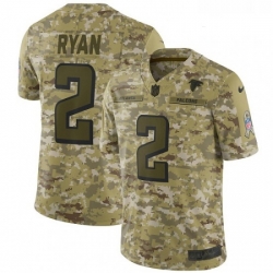 Youth Nike Atlanta Falcons 2 Matt Ryan Limited Camo 2018 Salute to Service NFL Jersey