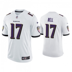 Men Baltimore Ravens 17 Le  Veon Bell Baltimore Ravens Vapor Limited White Jersey