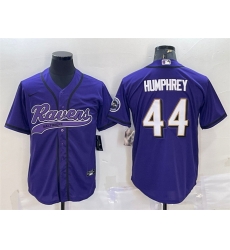 Men Baltimore Ravens 44 Marlon Humphrey Purple Vapor Untouchable Limited Stitched Jersey