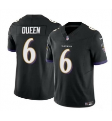 Men Baltimore Ravens 6 Patrick Queen Black 2023 F U S E  Vapor Limited Football Jersey