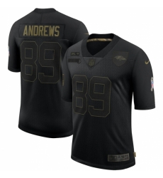 Men's Baltimore Ravens #89 Mark Andrews Black Nike 2020 Salute To Service Limited Jersey