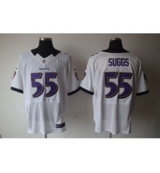 Nike Baltimore Ravens 55 Terrell Suggs White Elite NFL Jersey