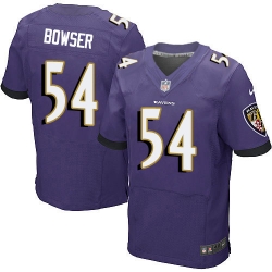 Nike Ravens #54 Tyus Bowser Purple Team Color Mens Stitched NFL New Elite Jersey