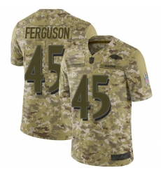 Ravens 45 Jaylon Ferguson Camo Men Stitched Football Limited 2018 Salute To Service Jersey