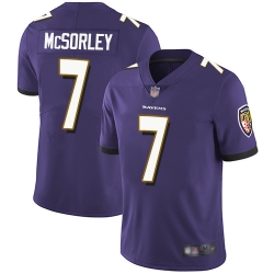 Ravens 7 Trace McSorley Purple Team Color Men Stitched Football Vapor Untouchable Limited Jersey