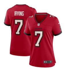 Women Tampa Bay Buccanee 7 Bucky Irving Red Stitched Game Jersey