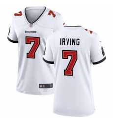 Women Tampa Bay Buccanee 7 Bucky Irving White Stitched Game Jersey