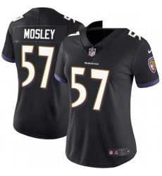 Womens Nike Baltimore Ravens 57 CJ Mosley Elite Black Alternate NFL Jersey