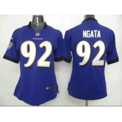 Womens Nike Baltimore Ravens 92# Ngata Jersey