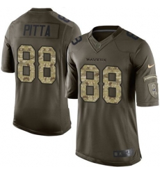 Nike Ravens #88 Dennis Pitta Green Youth Stitched NFL Limited Salute to Service Jersey