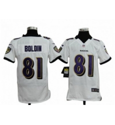 Youth Nike NFL Baltimore Ravens #81 anquan boldin white Jerseys