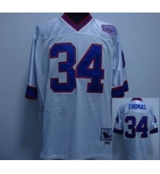 BUFFALO BILLs 34 THOMAS white mitchellandness