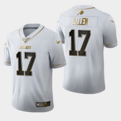 Bills 17 Josh Allen White 100th Season Vapor Untouchable Limited Jersey