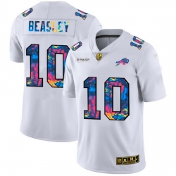 Buffalo Bills 10 Cole Beasley Men White Nike Multi Color 2020 NFL Crucial Catch Limited NFL Jersey