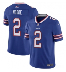 Men Buffalo Bills  2 D J  Moore Blue 2026 Vapor Untouchable Limited Stitched Football Jersey