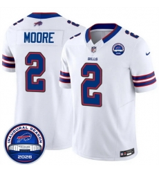 Men Buffalo Bills 2 D J Moore White F U S E 2026 Inaugural Season at Highmark Stadium Patch Stitched Football Jersey Men Buffalo Bills 2 D J Moore White F U S E 2026 Inaugural Season at Highmark Stadium Patch Stitched Football Jersey