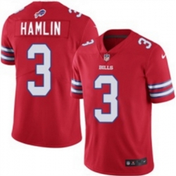 Men Buffalo Bills 3 Damar Hamlin Red Vapor Untouchable Limited Stitched Jersey