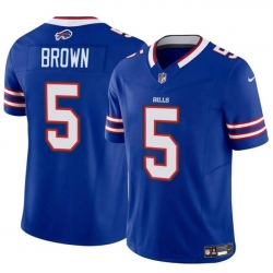 Men Buffalo Bills 5 Anthony Brown Blue 2024 F U S E  Vapor Untouchable Limited Stitched Football Jersey