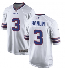 Men's Buffalo Bills #3 Damar Hamlin Nike white Player Jersey