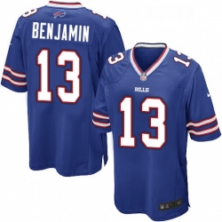 Mens Nike Buffalo Bills 13 Kelvin Benjamin Game Royal Blue Team Color NFL Jersey