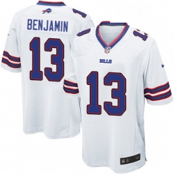 Mens Nike Buffalo Bills 13 Kelvin Benjamin Game White NFL Jersey