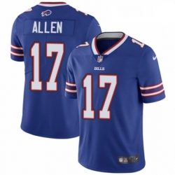 Mens Nike Buffalo Bills 17 Josh Allen Royal Blue Team Color Vapor Untouchable Limited Player NFL Jersey