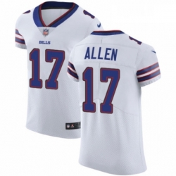 Mens Nike Buffalo Bills 17 Josh Allen White Vapor Untouchable Elite Player NFL Jersey