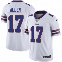 Mens Nike Buffalo Bills 17 Josh Allen White Vapor Untouchable Limited Player NFL Jersey