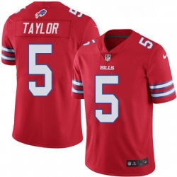 Mens Nike Buffalo Bills 5 Tyrod Taylor Limited Red Rush Vapor Untouchable NFL Jersey