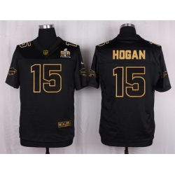 Nike Bills #15 Chris Hogan Black Mens Stitched NFL Elite Pro Line Gold Collection Jersey