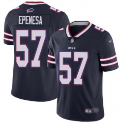 Nike Bills 57 A J  Epenesas Navy Men Stitched NFL Limited Inverted Legend Jersey