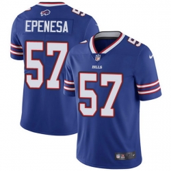 Nike Bills 57 A J  Epenesas Royal Blue Team Color Men Stitched NFL Vapor Untouchable Limited Jersey