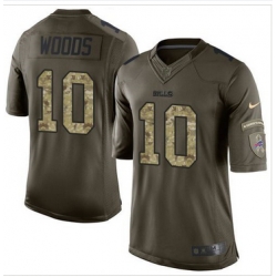 Nike Buffalo Bills #10 Robert Woods Green Men 27s Stitched NFL Limited Salute To Service Jersey