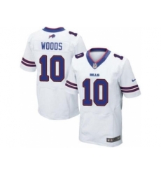 Nike Buffalo Bills 10 Robert Woods White Elite NFL Jersey