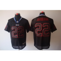 Nike Buffalo Bills 22 Fred Jackson Black Elite Lights Out NFL Jersey