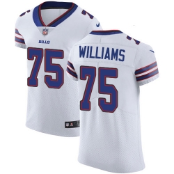 Nike Buffalo Bills 75 Daryl Williams White Men Stitched NFL New Elite Jersey