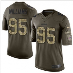 Nike Buffalo Bills #95 Kyle Williams Green Men 27s Stitched NFL Limited Salute To Service Jersey