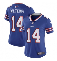 Nike Bills #14 Sammy Watkins Royal Blue Team Color Womens Stitched NFL Vapor Untouchable Limited Jersey