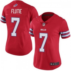 Women Buffalo Bills Doug Flutie Red Limited Color Rush Vapor Untouchable Jersey