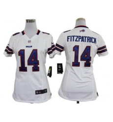 Women Nike Buffalo Bills 14 Ryan Fitzpatrick White Nike NFL Jerseys