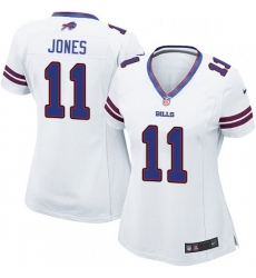 Womens Nike Buffalo Bills 11 Zay Jones Game White NFL Jersey