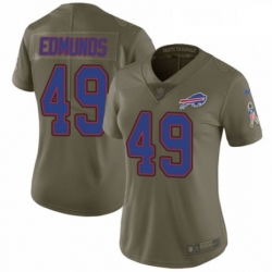 Womens Nike Buffalo Bills 49 Tremaine Edmunds Limited Olive 2017 Salute to Service NFL Jersey