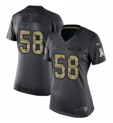 Women's Nike Buffalo Bills #58 Matt Milano Limited Black 2016 Salute to Service NFL Jersey