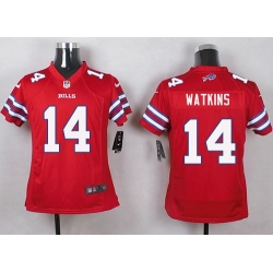 Nike Bills #14 Sammy Watkins Red Youth Stitched NFL Limited Rush Jersey