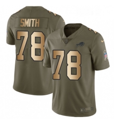 Youth Nike Buffalo Bills 78 Bruce Smith Limited OliveGold 2017 Salute to Service NFL Jersey