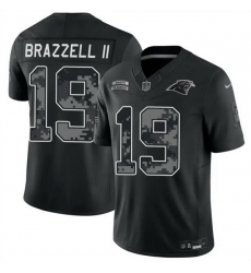 Men Carolina Panthers 19 Chris Brazzell II Black F U S E 2026 Salute to Service Limited Stitched Football Jersey
